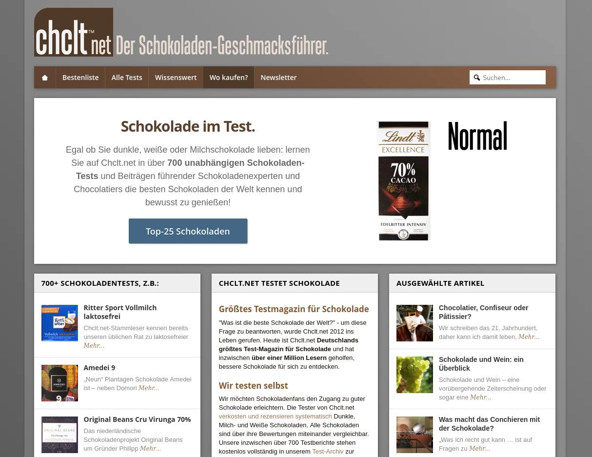 Affiliate site example: chclt.net