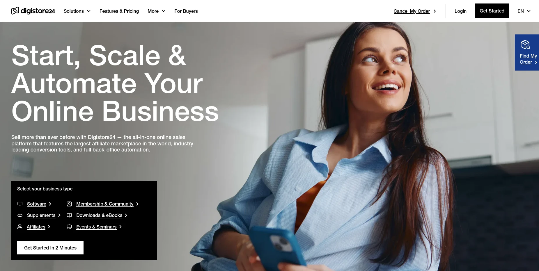 Digistore24 homepage