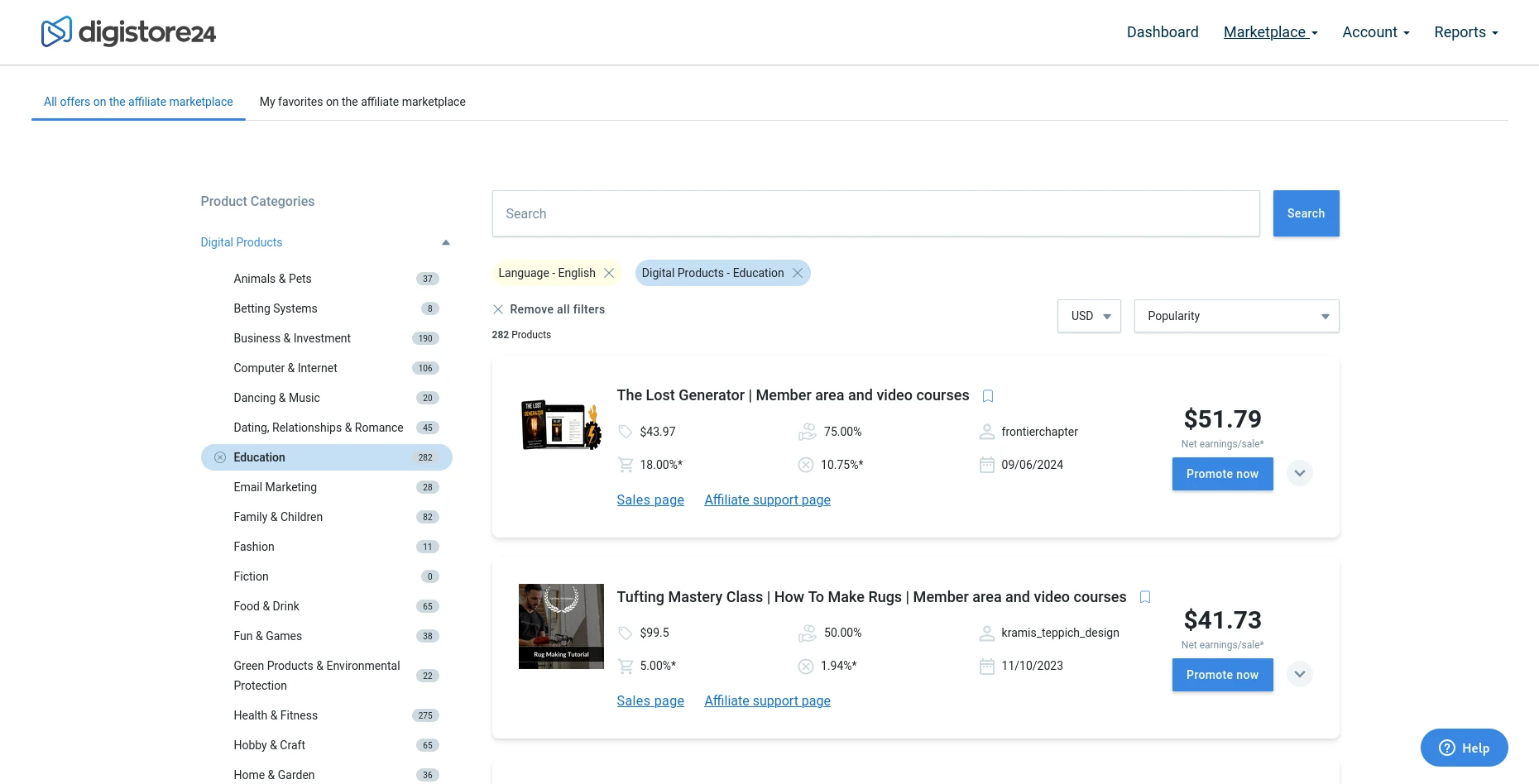 Digistore24 marketplace