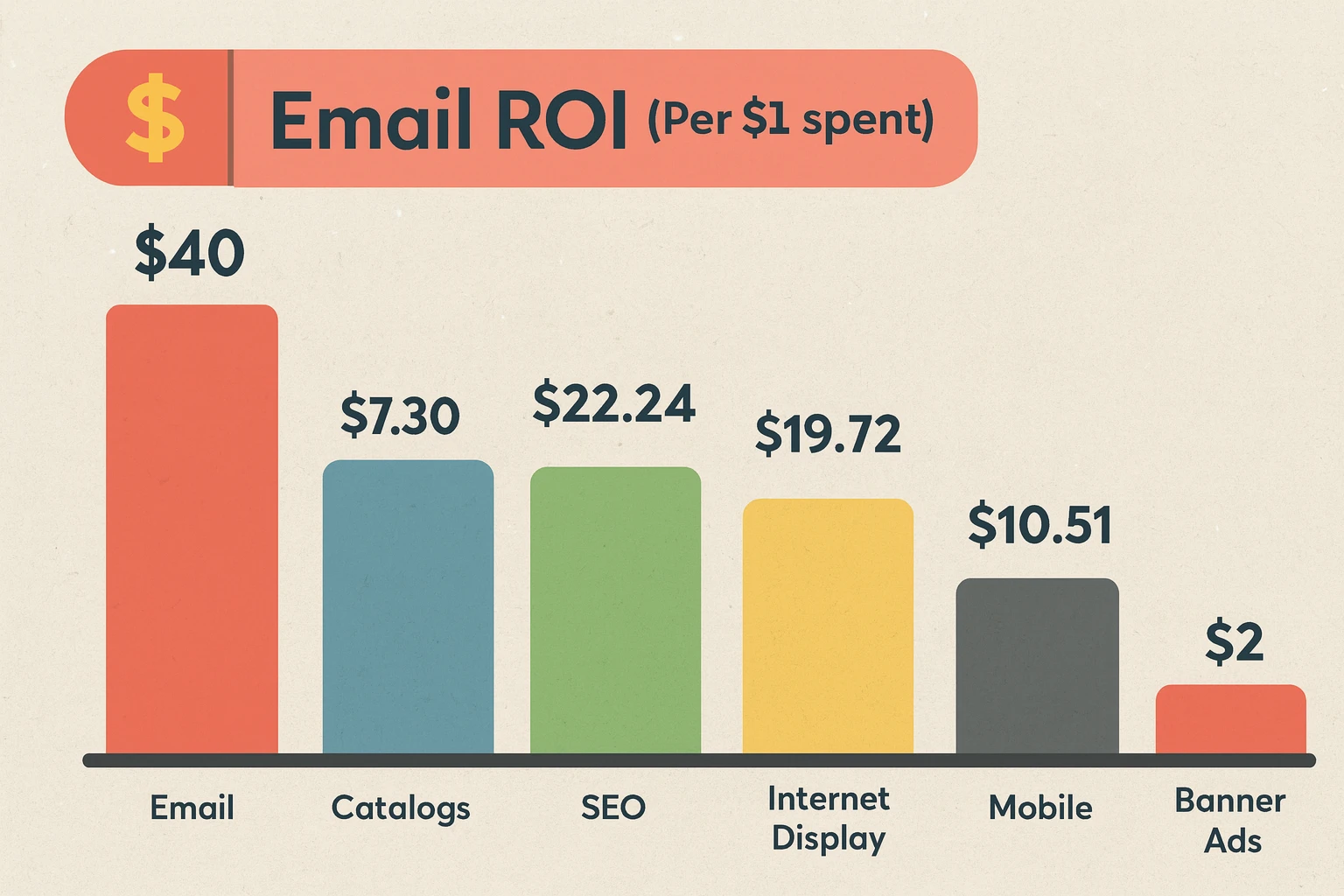 Email ROI per body spent